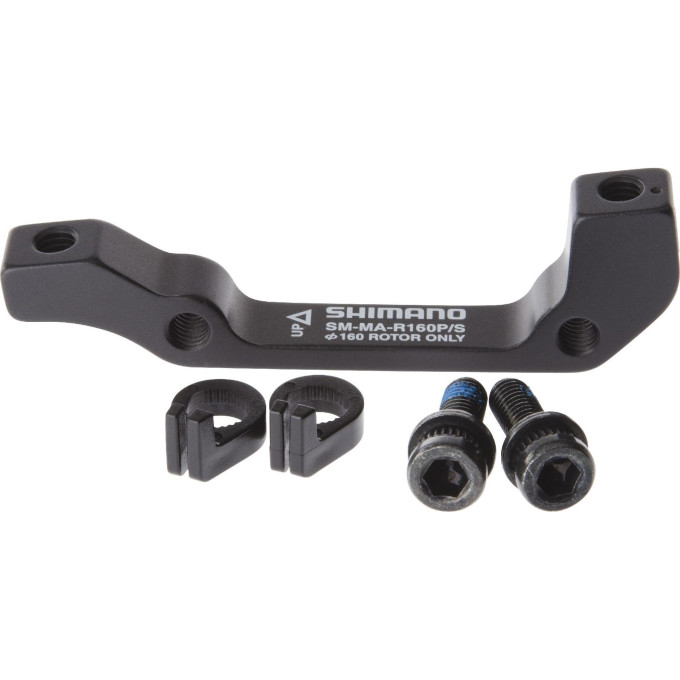 Адаптер дискового тормоза SHIMANO R160P/S, болт 2 штуки, стопорное кольцо 2 штуки ISMMAR160PSA