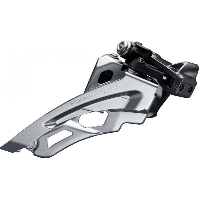 Переключатель передний SHIMANO DEORE, M6000-M, side-swing, на хомут, для 3x10 скоростей, верхняя тяга, черный IFDM6000MX6
