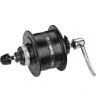 Втулка динамо SHIMANO 3D37, 32 отверстия, 6V-3W, QR, под дисковый тормоз C.Lock, OLD:100 мм, черный EDH3D37BLG5